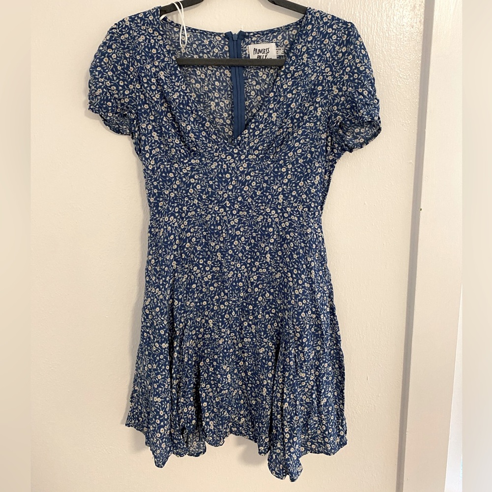 Princess Polly Blue Floral Mini Dress